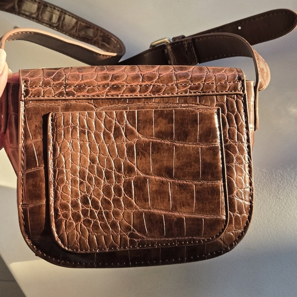 Urban Outfitters faux croc purse Brown - Picture 2 of 5